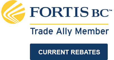 FortisBC Trade Ally Member, current rebates